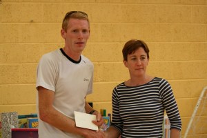 Brian Maher KCH accepts the winners prize